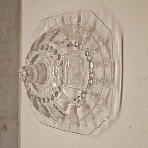 Vintage Butter Dish, Glass